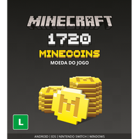 Minecraft: Pacote de Minecoins: 1720 Moedas